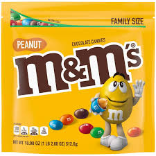 M&M's Peanut Milk Chocolate Candy, Family Size - 18.08 oz