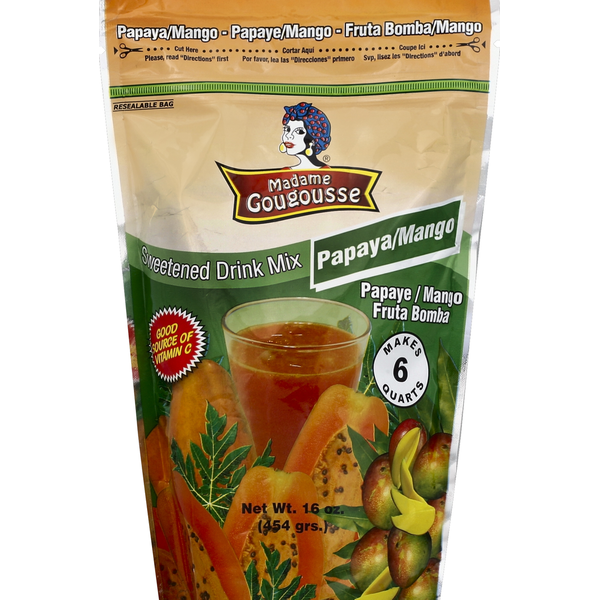 Madame Gougousse  Papaya/Mango Drink Mix 16 oz