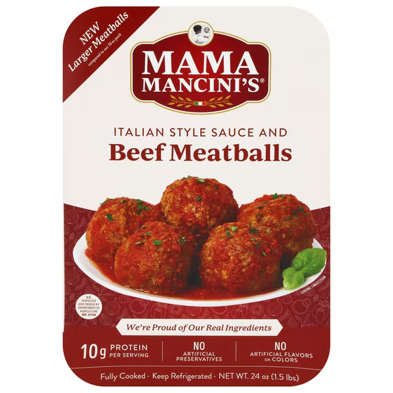 Mama Mancini's Beef Meatballs 24 oz