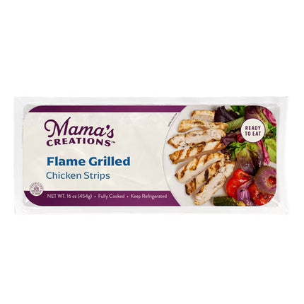 Mama's Creations Flame Grilled Chicken Breast Strips, 16 oz