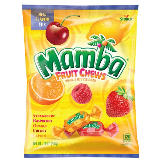 Mamba Fruit Chews Chewy Candy, 7.05 oz