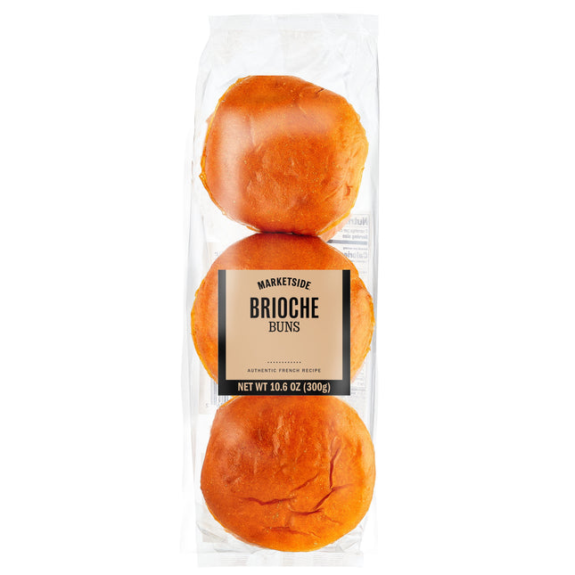 Marketside Brioche Style Hamburger Buns, 10.6 Oz, 6 Count, Shelf-Stable