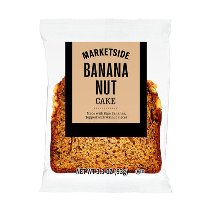 Marketside Individually Wrapped Banana Nut Cake Slice, 1 Count, 3.3 Oz