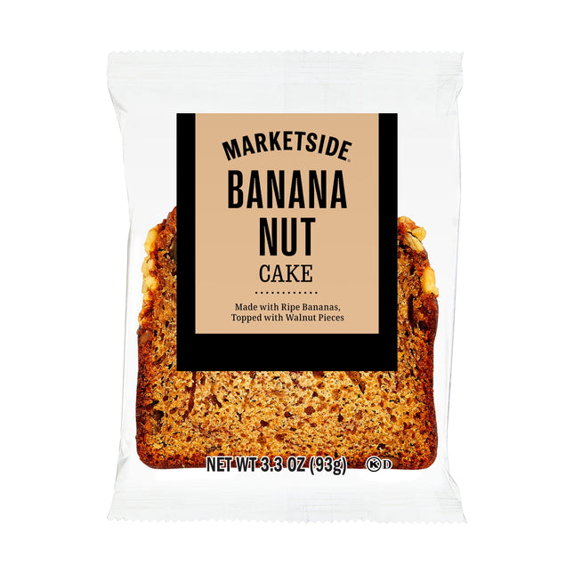 Marketside Individually Wrapped Banana Nut Cake Slice, 1 Count, 3.3 Oz
