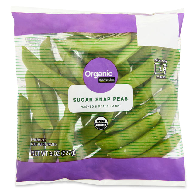 Marketside Organic Fresh Sugar Snap Peas, 8 Oz