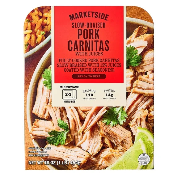 Marketside Ready to Heat Smoked Pork Shoulder Carnitas, 16 oz (Refrigerated)