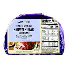 Boneless Spiral-Cut Brown Sugar Double Glazed Ham, Pork  3..2 LBS