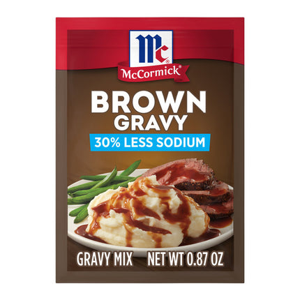 McCormick 30% Less Sodium Brown Gravy Seasoning Mix
