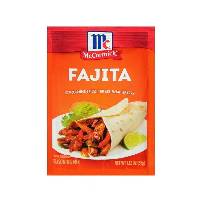 Mccormick Fajita Seasoning Mix, 1.12 Oz Packet