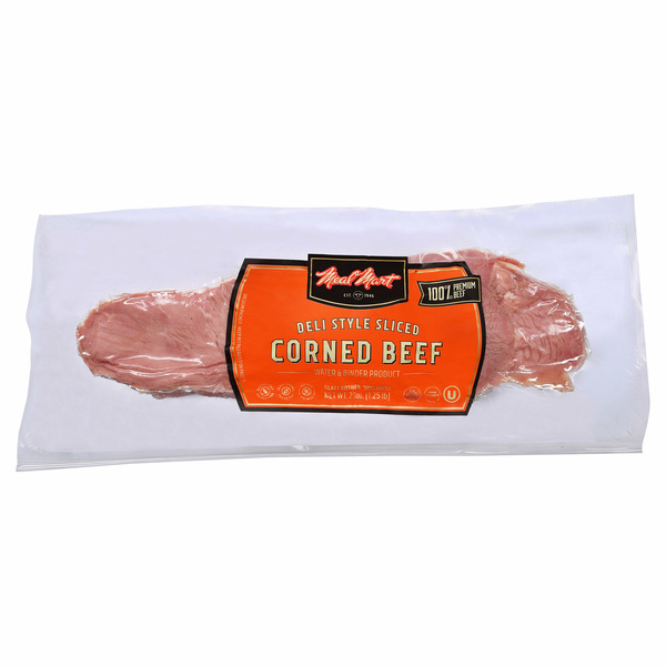 Meal Mart Glatt Kosher Sliced Corned Beef, 1.25 lbs.