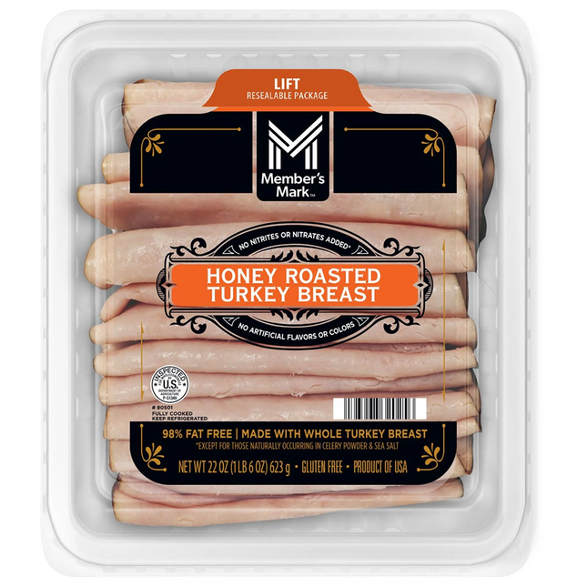 Member's Honey Roasted Turkey Breast, Sliced, 1 lb. 6 oz.