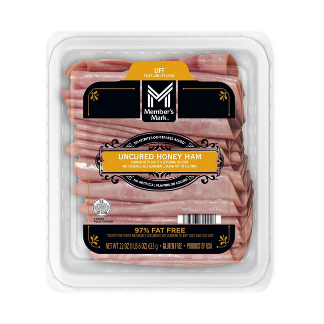 Member's  Uncured Honey Ham, Sliced, 1 lb. 6 oz.