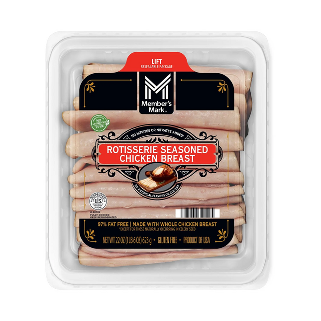 Member's  Rotisserie Seasoned Chicken Breast, Sliced, 1 lb. 6 oz.