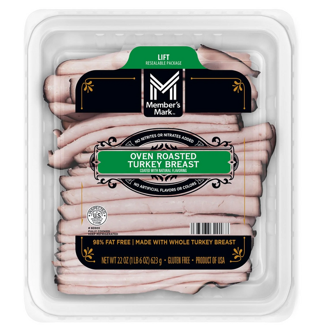 Member's Oven Roasted Turkey Breast, Sliced 1 lb. 6 oz.