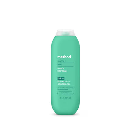 Method Men 2-in-1 Shampoo and Conditioner, Marine + Mist Argan and Jojoba Oil