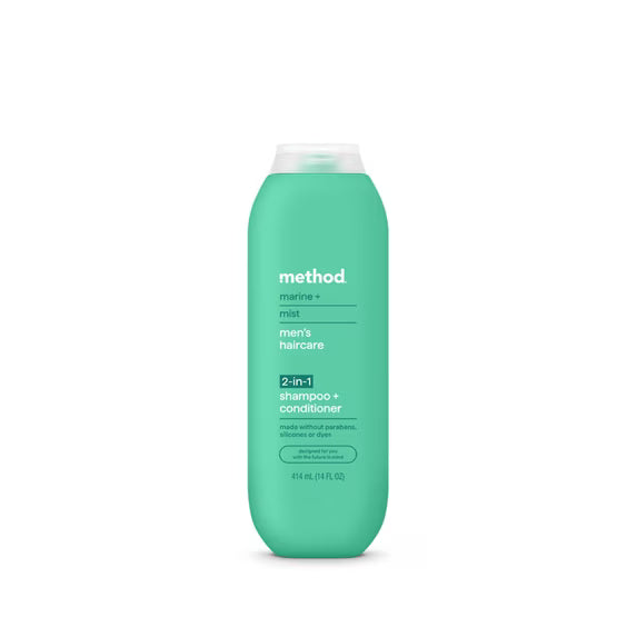 Method Men 2-in-1 Shampoo and Conditioner, Marine + Mist Argan and Jojoba Oil