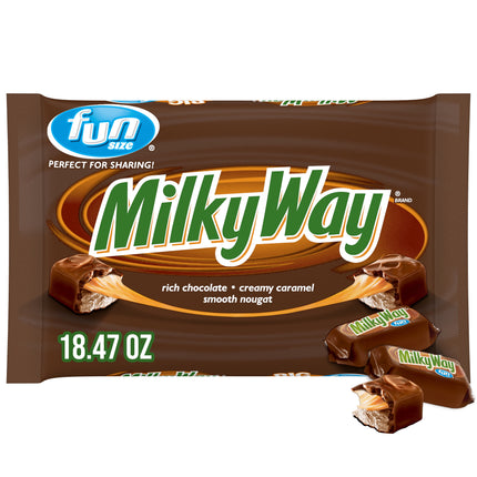 Milky Way Fun Size Milk Chocolate Candy Bars - 18.47 Oz Bag