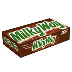 Milky Way Full Size Chocolate Candy, Caramel, 1.84 oz, 36-count