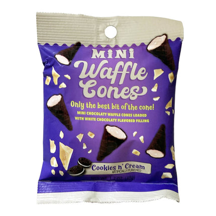 Mini Cookies 'n' Cream Waffle Cones