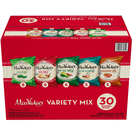 Miss Vickie's Variety Pack Potato Chips, 30 pk.