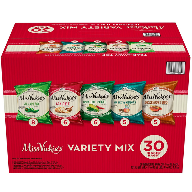 Miss Vickie's Variety Pack Potato Chips, 30 pk.