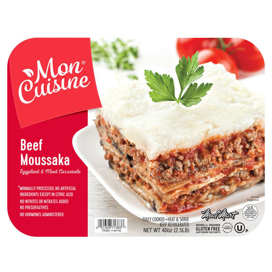 Mon Cuisine Beef Moussaka, 40 oz (Fully Cooked)