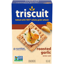 NABISCO TRISCUIT Roasted Garlic Whole Grain Wheat Crackers, 8.5 oz