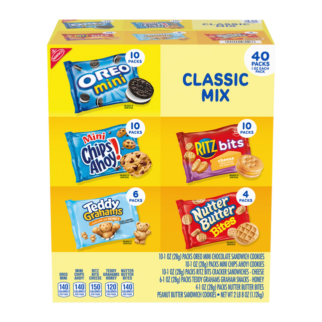 Nabisco Classic Mix Cookie & Cracker Variety Pack, 40 pk./1 oz.