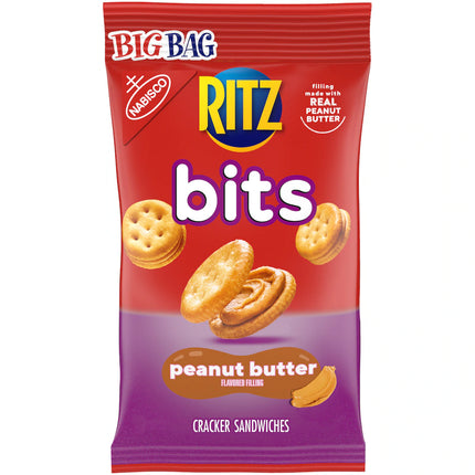 Nabisco Ritz Bits Peanut Butter Cracker Sandwiches, 3 oz. Bags