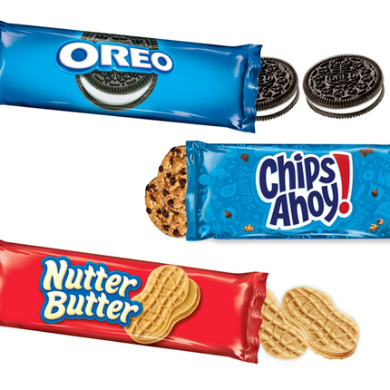 Nabisco Variety PacK Cookie  OREO, Nutter Butter, CHIPS AHOY!, 10 Snack Packs