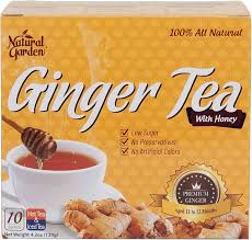 Natural Garden 100% All Natural Ginger Tea with Honey 10 Sachets - 6.3oz