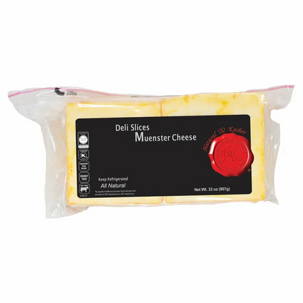 Natural & Kosher Muenster Cheese, Deli Slices, 32 oz