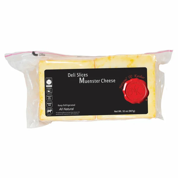 Natural & Kosher Muenster Cheese, Deli Slices, 32 oz