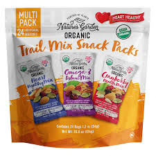 Nature's Garden Organic trail Mix Variety Pack 1.2 oz 24 Ct