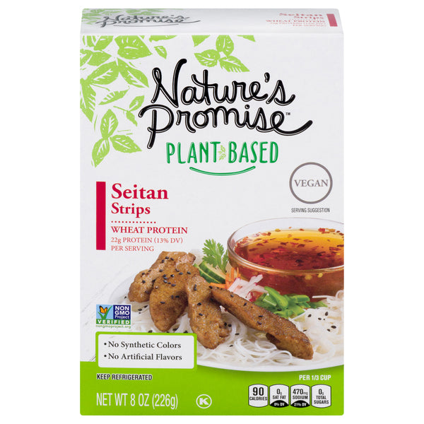 Nature's Promise Plant-Based Wheat Protein Seitan Strips