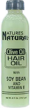Natures Natural OLIVE OIL HAIR OIL with SOY BEAN and VITAMIN E  6 Fl. oz.