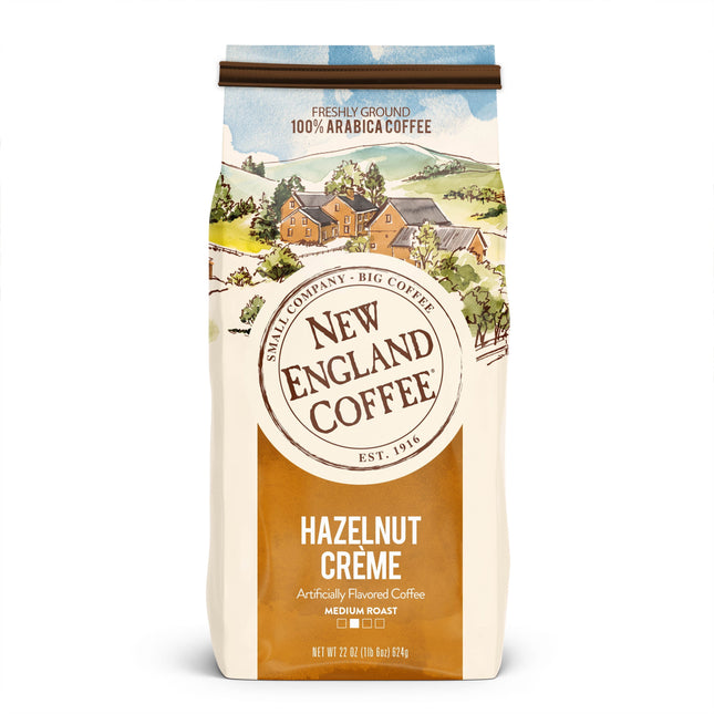 New England Coffee Hazelnut Crème 100% Arabica Coffee, 11 Oz