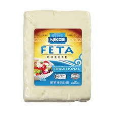 Nikos Traditional Feta Chunks Cheese , 2.5 lbs.