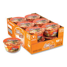 Nong Shim Spicy Chicken Bowl Noodle Soup, 12 pk./3.03 oz.