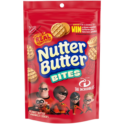 Nutter Butter Bites Peanut Butter Sandwich Cookies, 8 Oz New York State Approved, Inmate Care package friendly