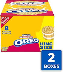 OREO Golden Sandwich Cookies, King Size - 4.15oz/8ct