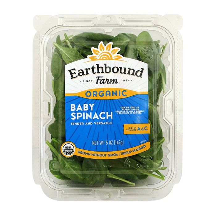 ORGANIC BABY SPINACH