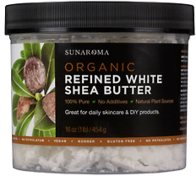 ORGANIC REFINED SHEA BUTTER- White 16 oz