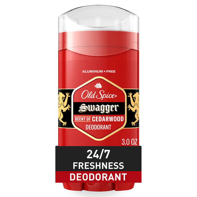 Old Spice Aluminum Free Deodorant for Men, Invisible Solid Stick, Swagger, 3.0 Oz