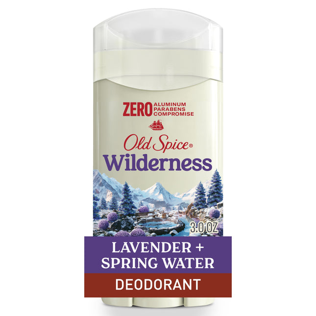 Old Spice Aluminum Free Men'S Deodorant, Invisible Solid Stick, Wilderness with Lavender, 3Oz
