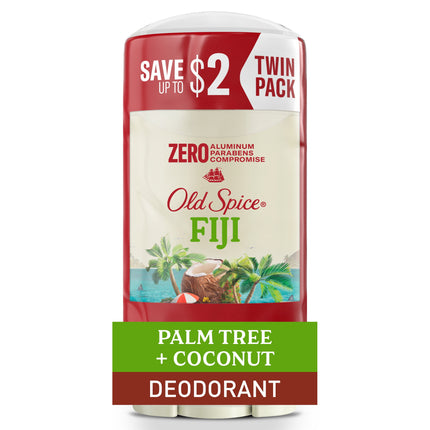 Old Spice Deodorant for Men, Aluminum Free, Invisible Solid Deodorant Stick, Fiji, 3 Oz
