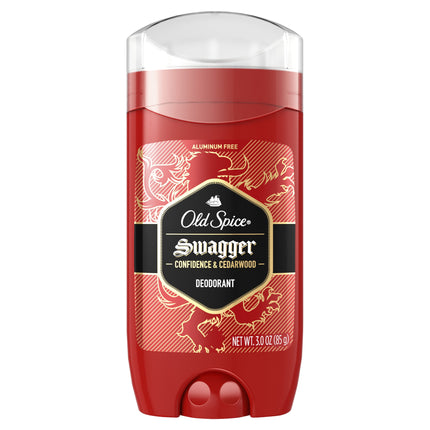 Old Spice Aluminum Free Deodorant for Men, Invisible Solid Stick, Swagger, 3.0 Oz