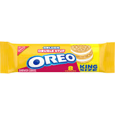 Oreo Double Stuf Sandwich Cookies, King Size, Snack Pack, 4 oz