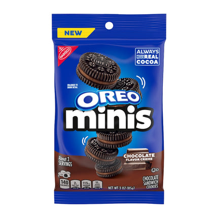 Oreo Minis Chocolate Sandwich Cookies 3 OZ
