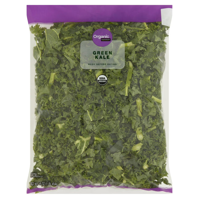 Organic Fresh Bagged Green Kale, 1 lb Bag